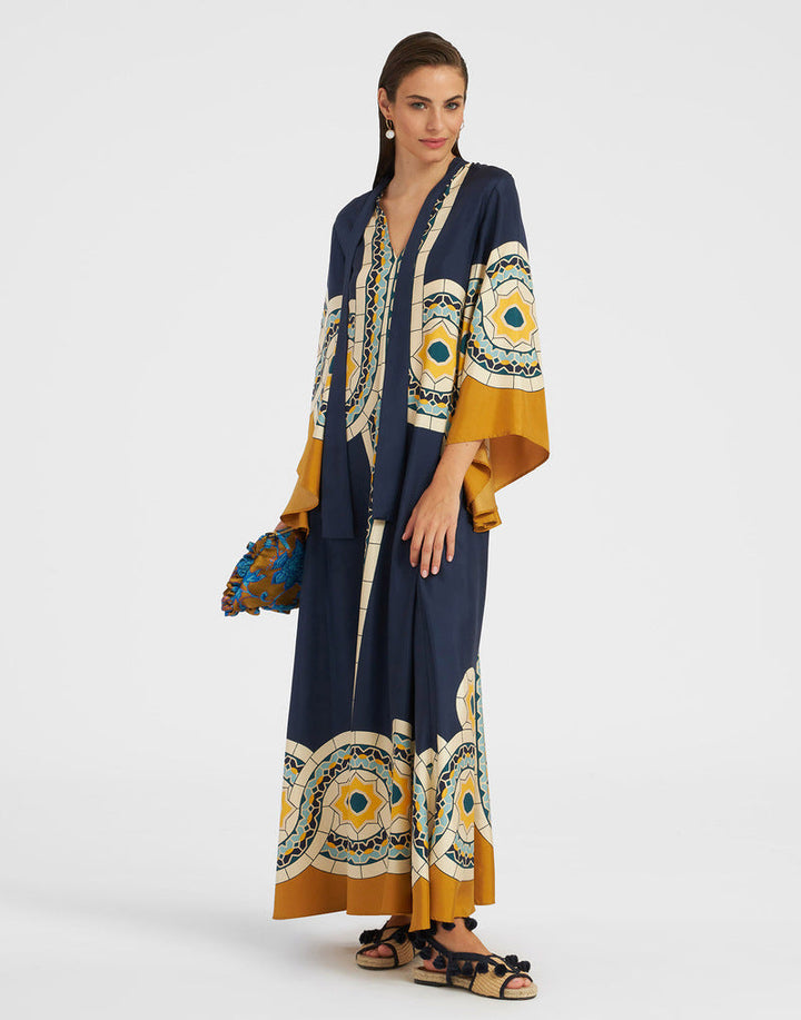 W&W Mode | Bedrucktes Dreiviertelarmkleid