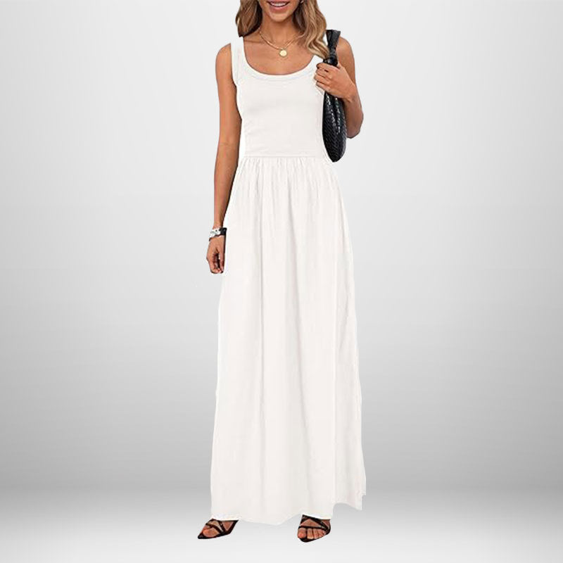 Damen Maxikleid mit elegantem, weiter Schnitt W&W Mode