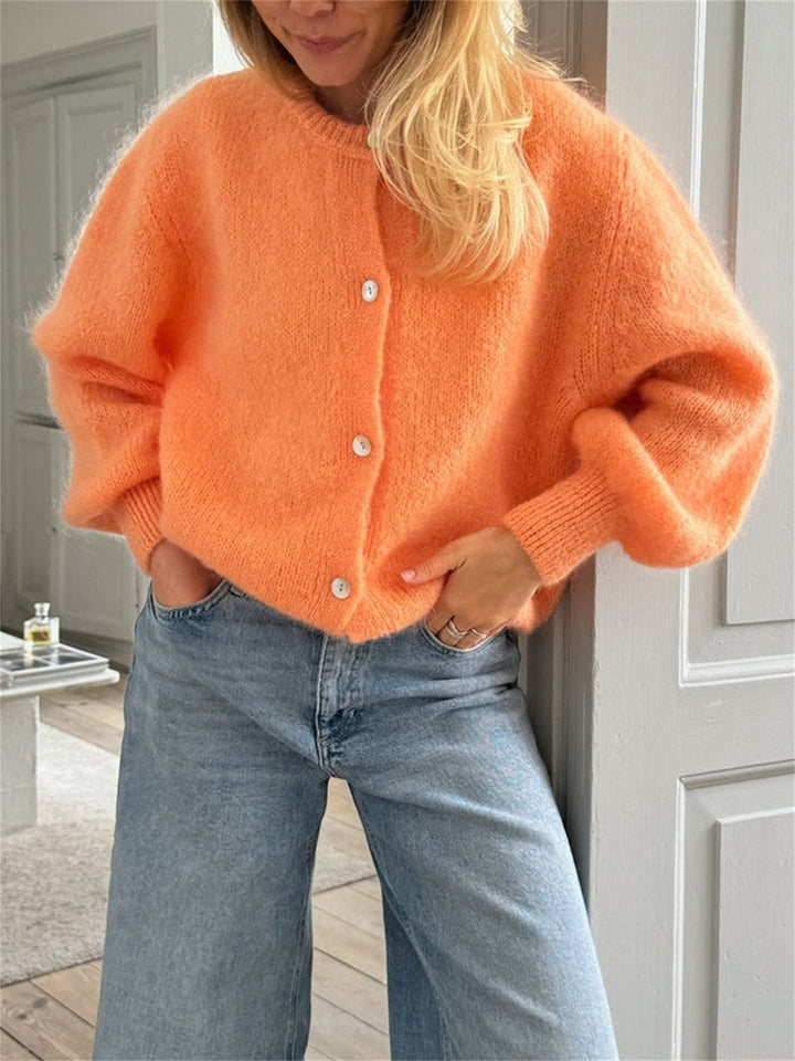 W&W Mode | Strick Frauen Strickjacke Mit Knöpfen