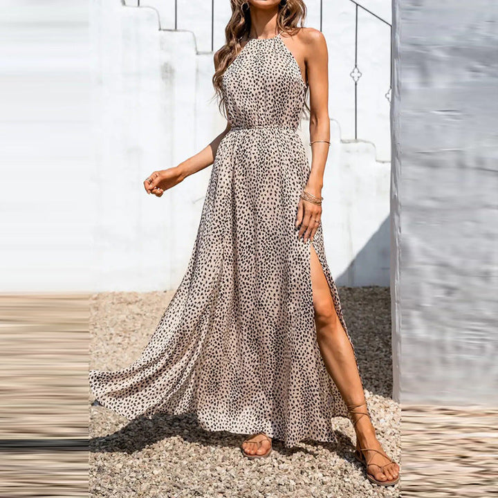 Damen Maxikleid mit raffiniertem Wickeldesign und hohem Schlitz W&W Mode