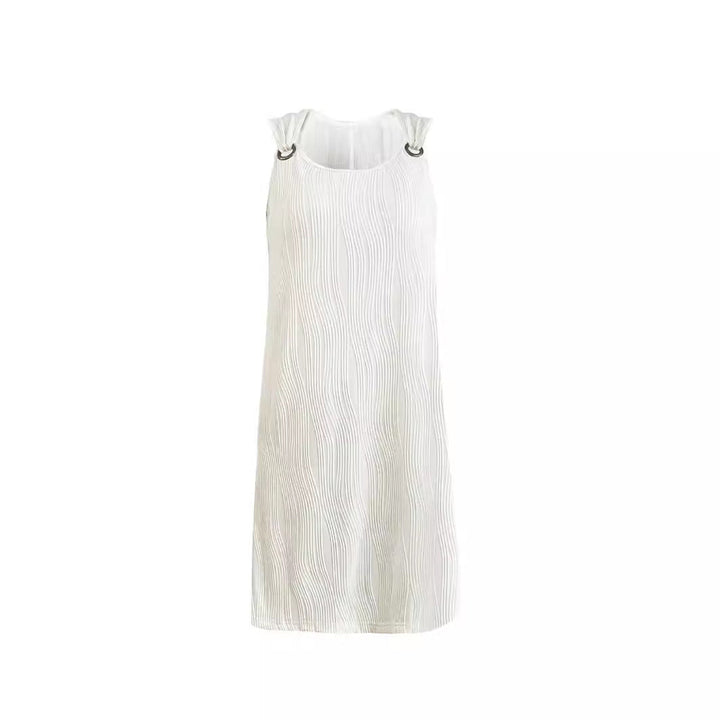Damen Wellenstruktur Kleid W&W Mode