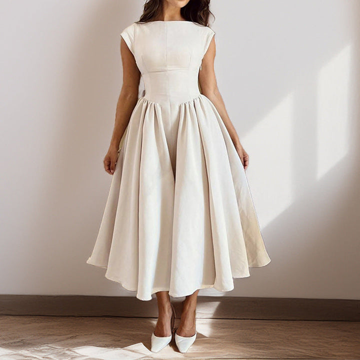 Damen Abendkleid mit elegantem Schnitt und schwingendem Rock W&W Mode