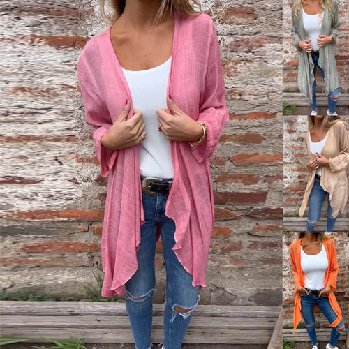 Damen luftiger Open-Front Kimono W&W Mode