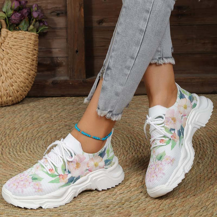W&W Mode | Lässige Turnschuhe Mit Blumendruck