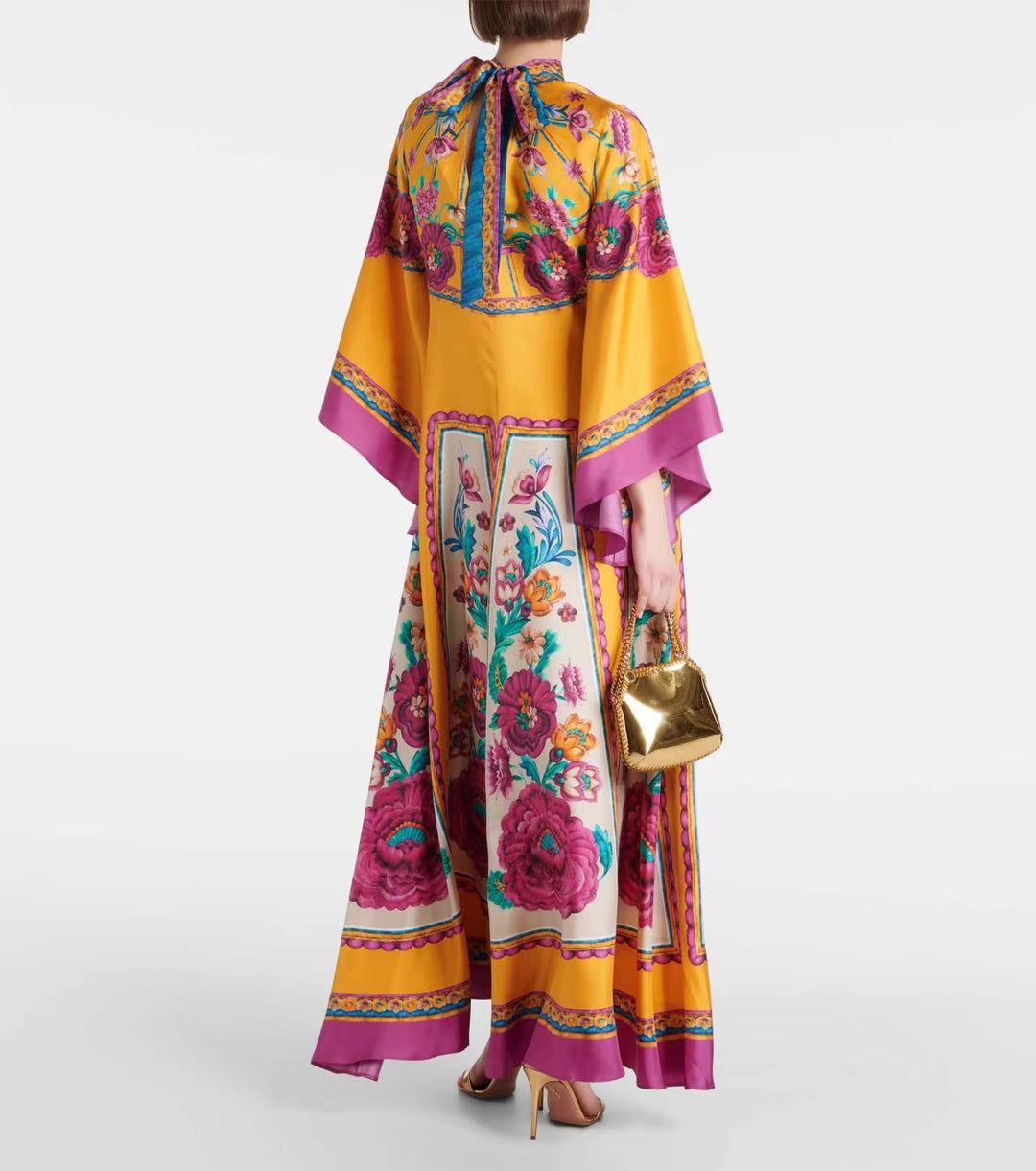 W&W Mode | Bedrucktes Dreiviertelarmkleid