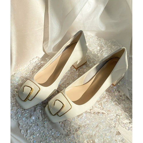 Damen Bequeme Pumps mit stilvollem Schnallen-Detail W&W Mode