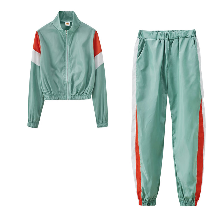 Damen Sportanzug mit modischen Farbakzenten W&W Mode