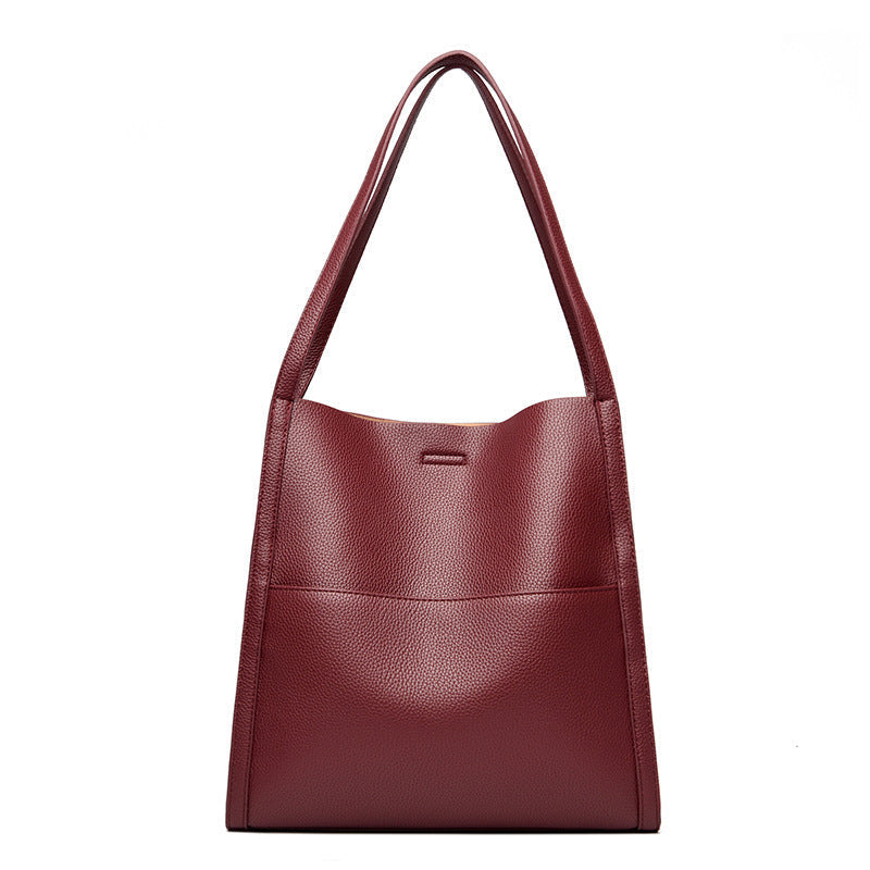 Lederstil-Schultertasche