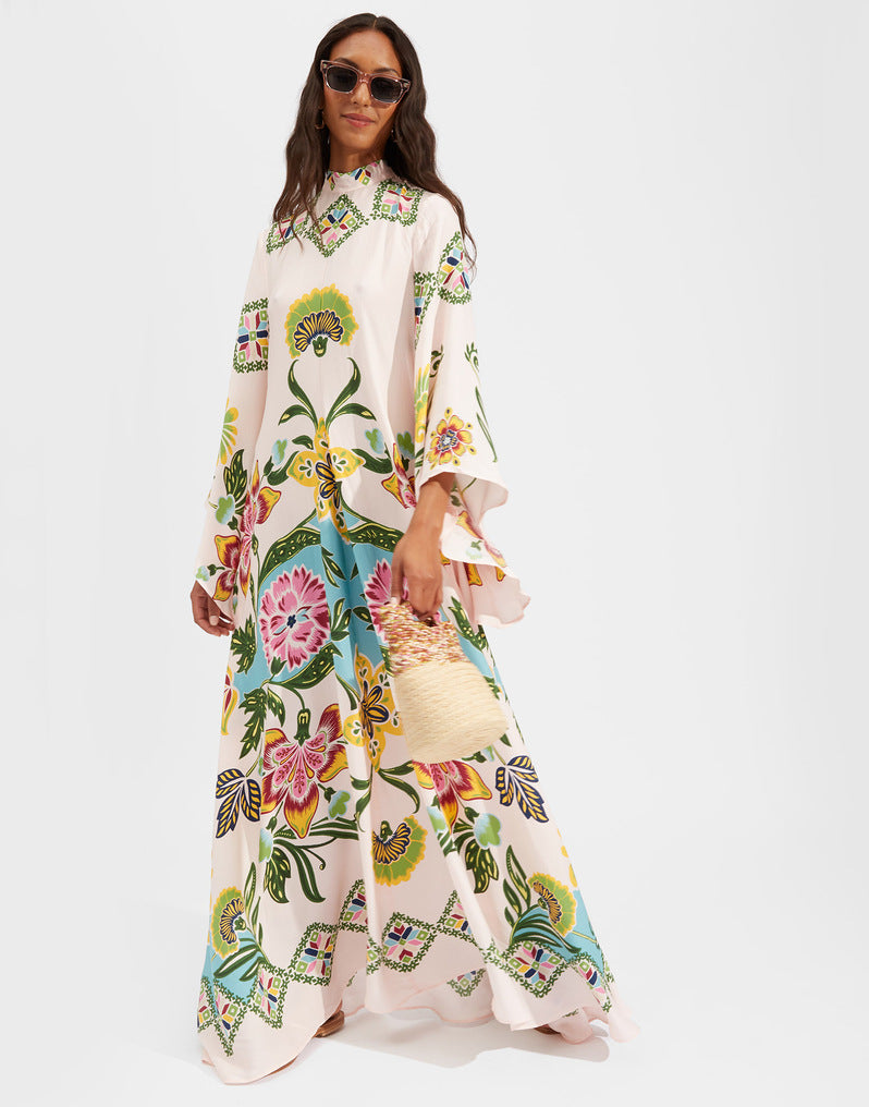 W&W Mode | Bedrucktes Dreiviertelarmkleid