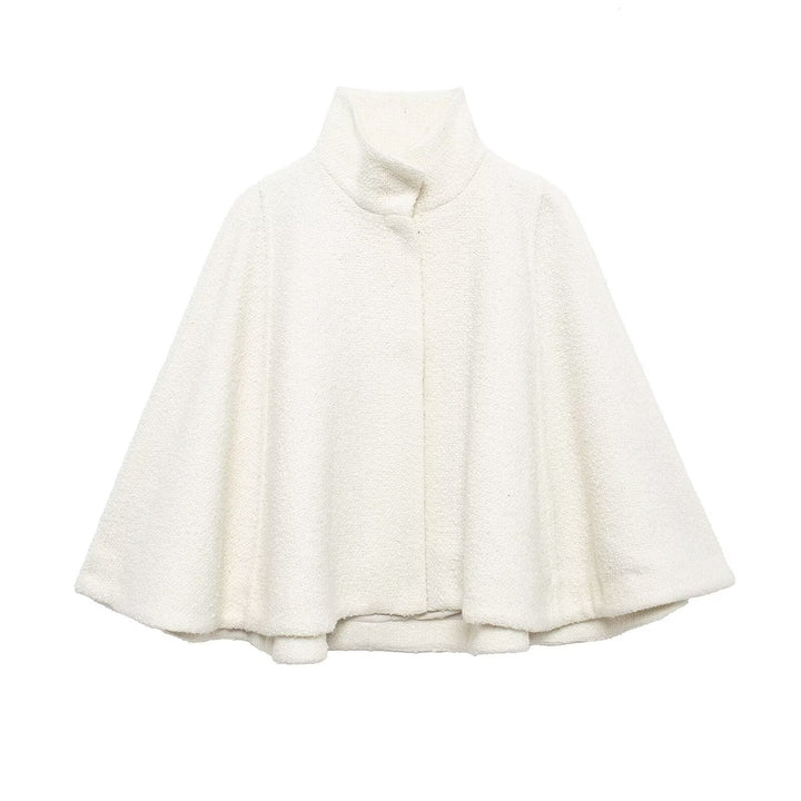 W&W Mode | Wollmischung Stehkragen Cape Jacke