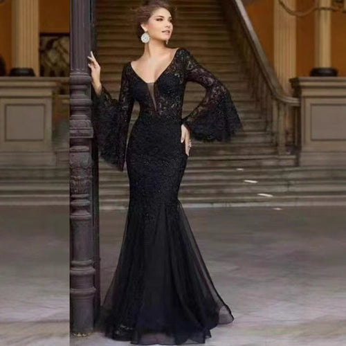 W&W Mode | Vintage Party Lange Meerjungfrau Rock Kleid