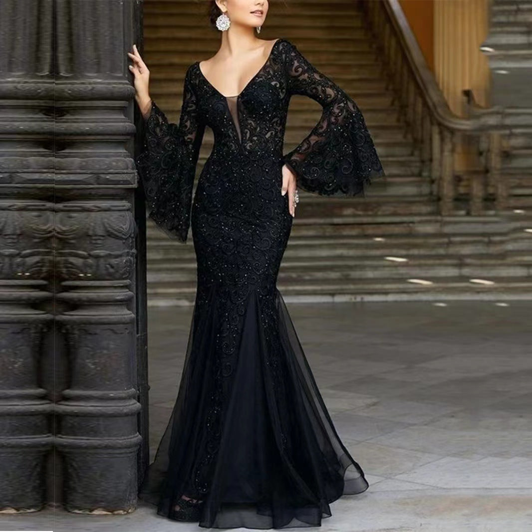 W&W Mode | Vintage Party Lange Meerjungfrau Rock Kleid