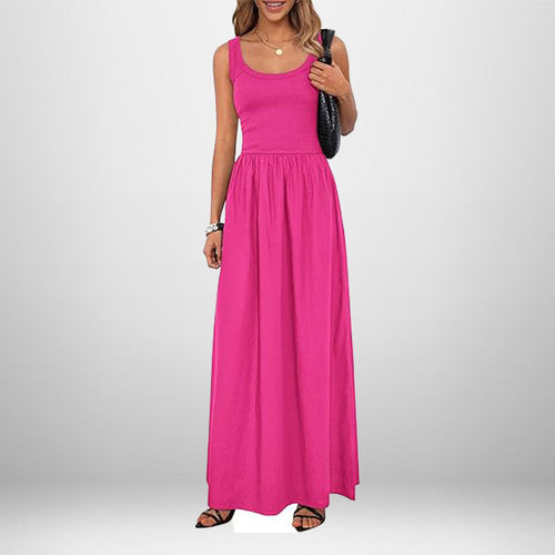 Damen Maxikleid mit elegantem, weiter Schnitt W&W Mode