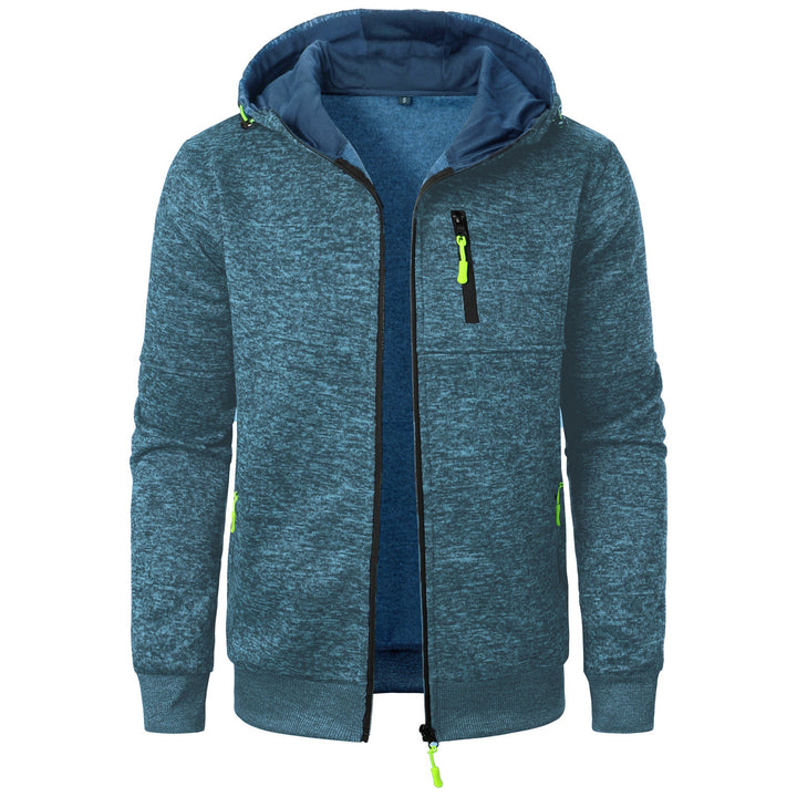 W&W Mode | Herren Gemusterte Zip Kapuzenpulli