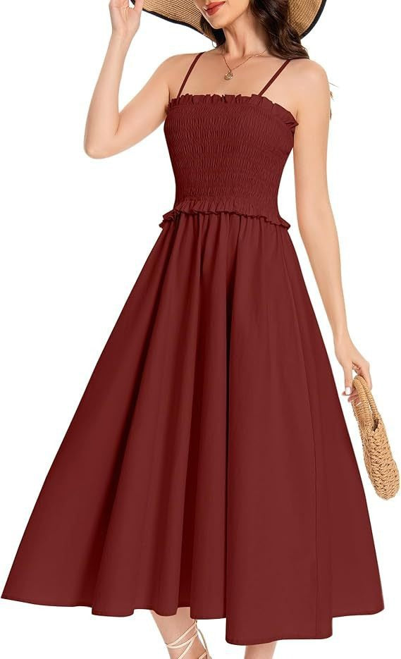 Damen elastisches Maxikleid mit Rüschendetails und geschmeidigem Material W&W Mode