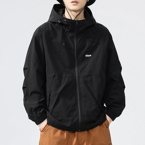 Herren Funktionsjacke mit belüftetem Design und verstellbarem Kragen W&W Mode