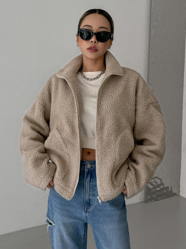 W&W Mode | Warme Teddyjacke für Damen | Comfor