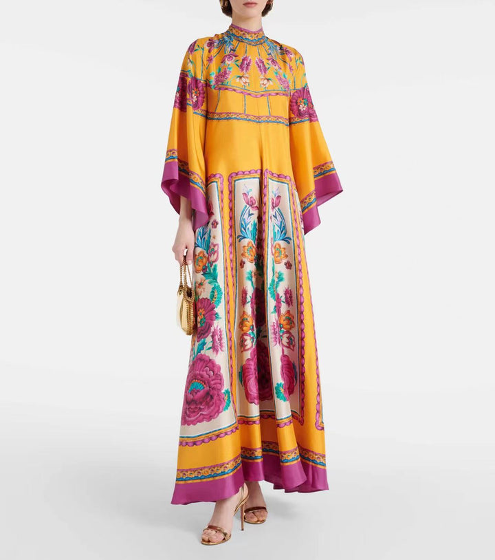 W&W Mode | Bedrucktes Dreiviertelarmkleid