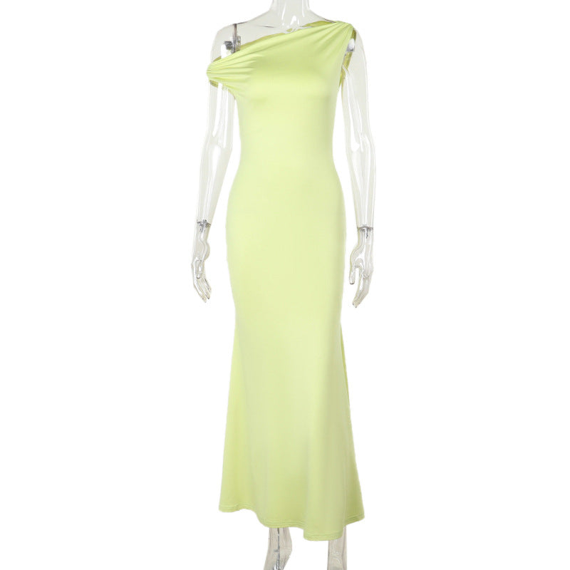 Damen Etuikleid mit schulterfreiem Design und figurbetontem Schnitt W&W Mode