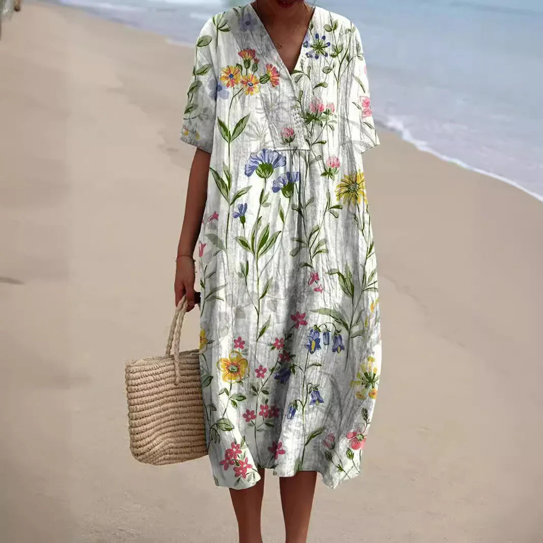 W&W Mode | Bunte Blumen Sommerkleid