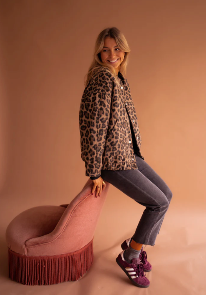 W&W Mode | Leopard Bomberjacke
