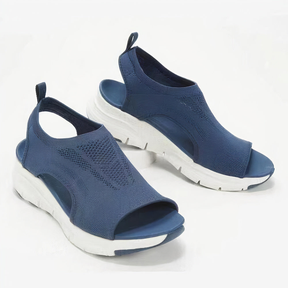 W&W Mode | Sandalen Mesh Slip on Sportsandalen Damenschuhe