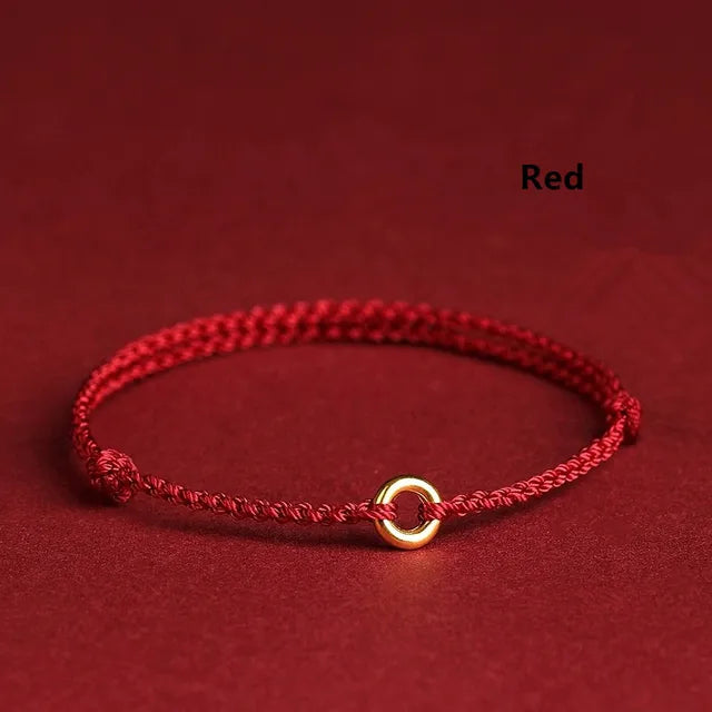 W&W Mode | Handgewebtes Goldenes Kreisarmband