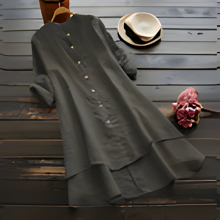 W&W Mode | Sommerkleid aus Baumwolle und Leinen In Übergröße