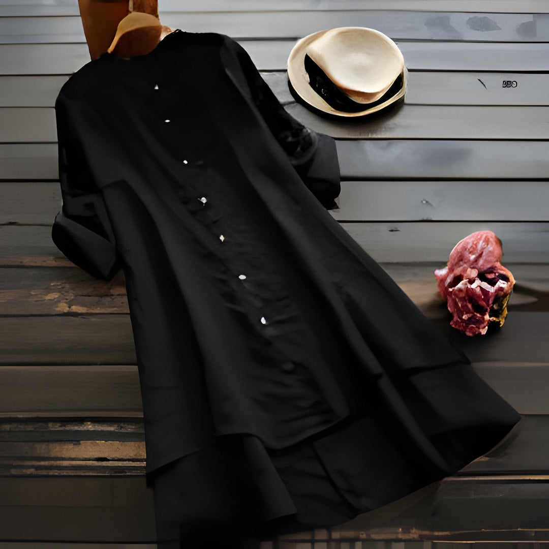 W&W Mode | Sommerkleid aus Baumwolle und Leinen In Übergröße