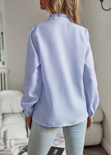 W&W Mode Bluse | Elegantes Hemd für Frauen mit Rüschen