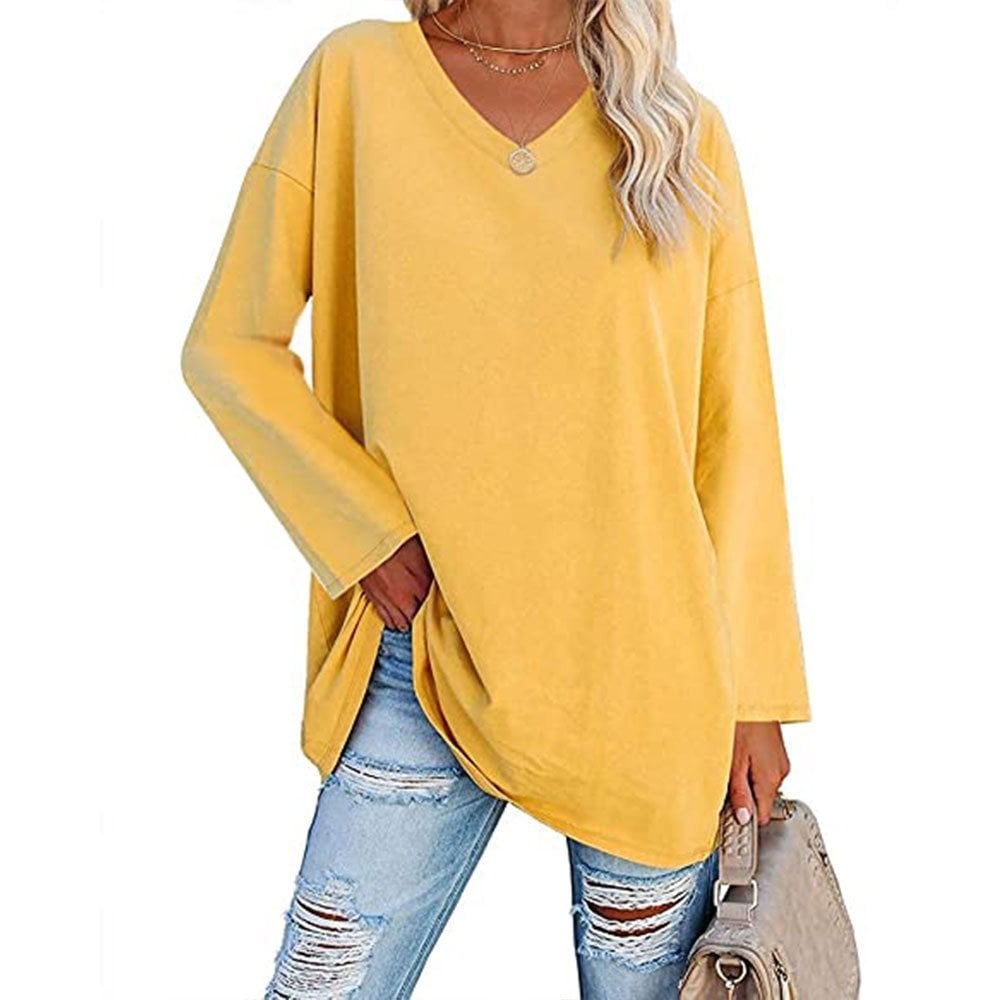 W&W Mode | V-Ausschnitt Gestrickter Top für Damen - Stilvoller und Bequemer Pullover