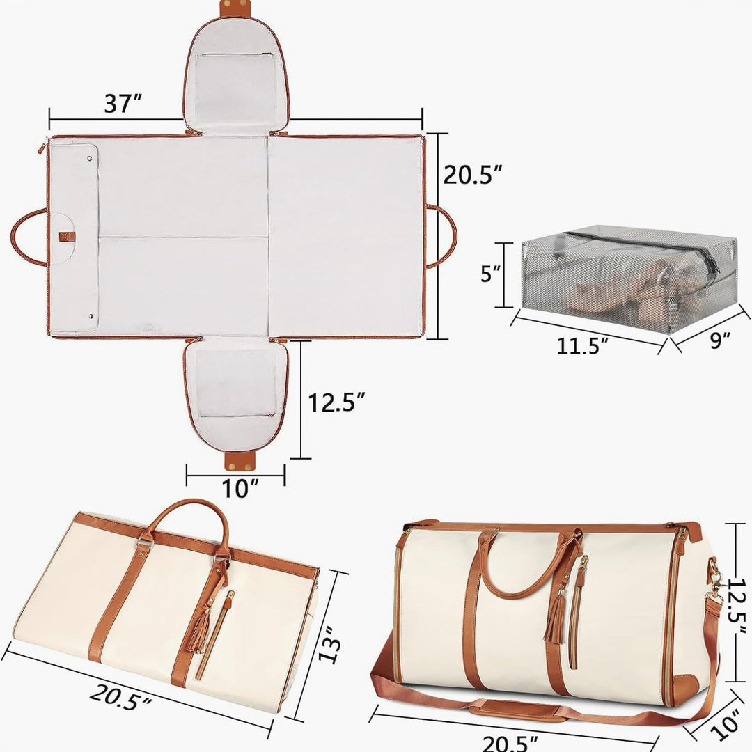 W&W Mode | Praktische faltbare Kleidertasche für Reisen - Kompakt und praktisch