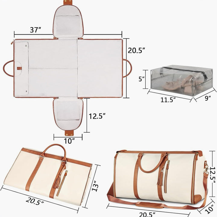 W&W Mode | Praktische faltbare Kleidertasche für Reisen - Kompakt und praktisch