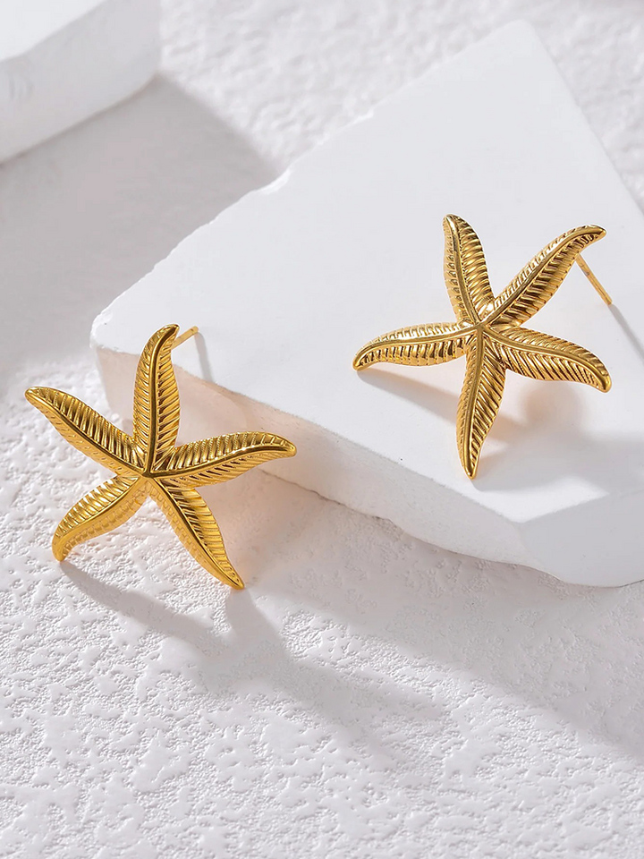 W&W Mode | Meerstern Ohrringe Gold