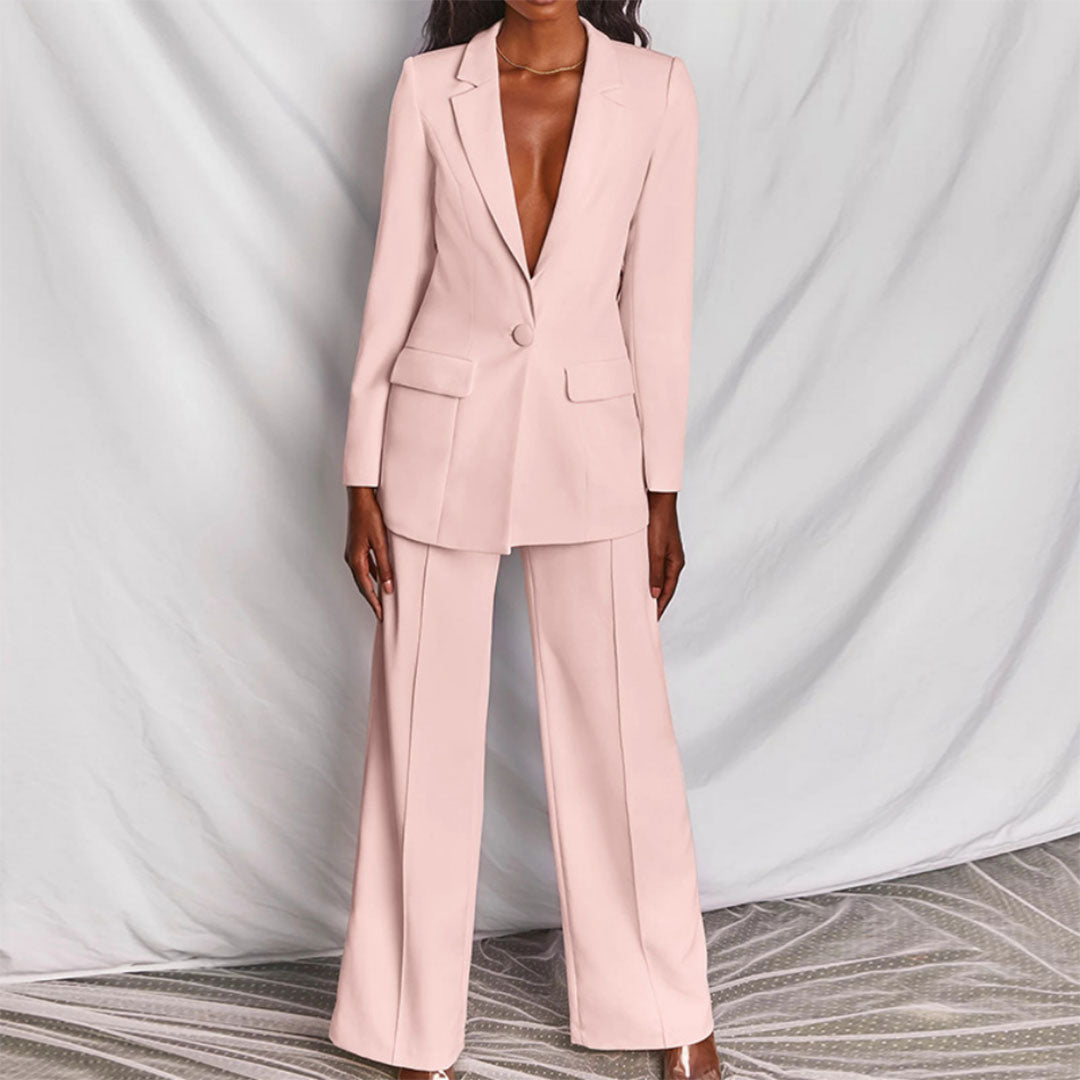 W&W Mode -  Elegantes Blazer- und Hosenset