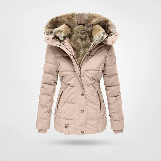 W&W Mode - Modische Winterjacke, Warm Gefüttert mit Kapuze