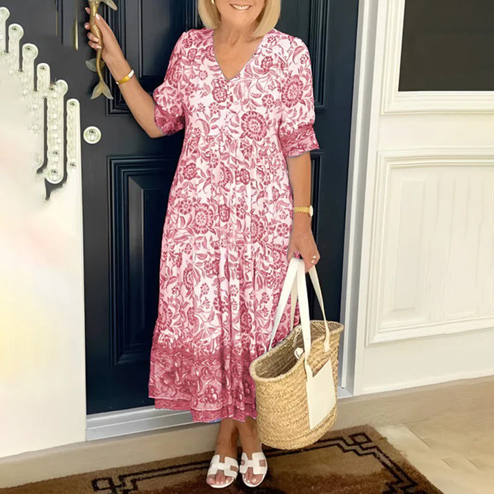 W&W Mode | Elegantes Kleid Mit V-ausschnitt