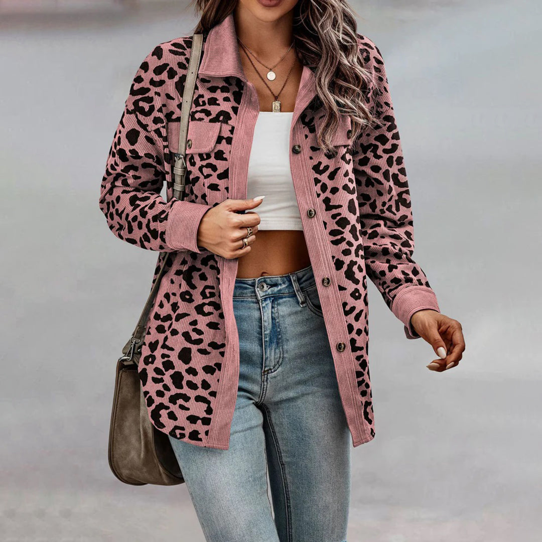 W&W Mode | Stilvolle Damenjacke mit Leopardenmuster