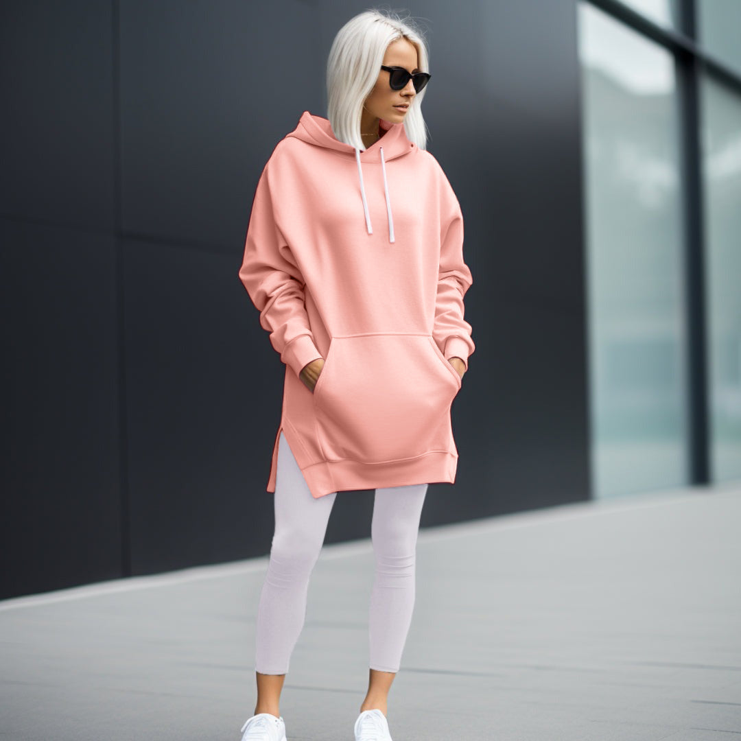 W&W Mode | Elegantes Oversized-Kleid mit Kapuze