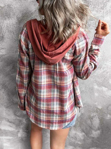 W&W Mode Hoodie - Loose Fit - Kordelzug - Button Up Shirt - Damenbekleidung