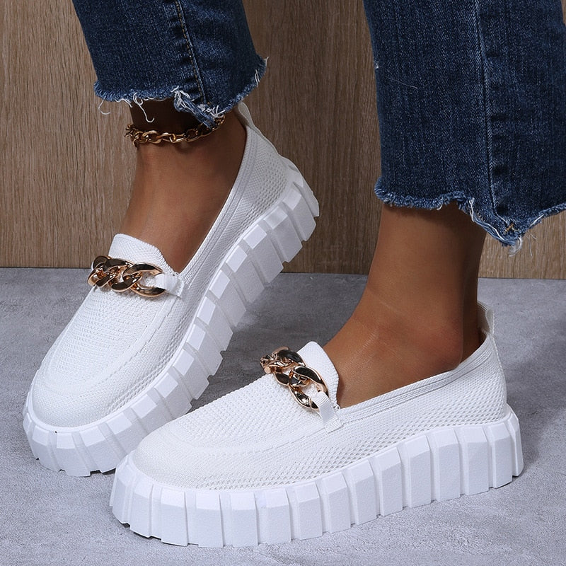 W&W Mode | Schnürschuhe Dicke Sohle Orthopädische Schuhe Damenschuhe