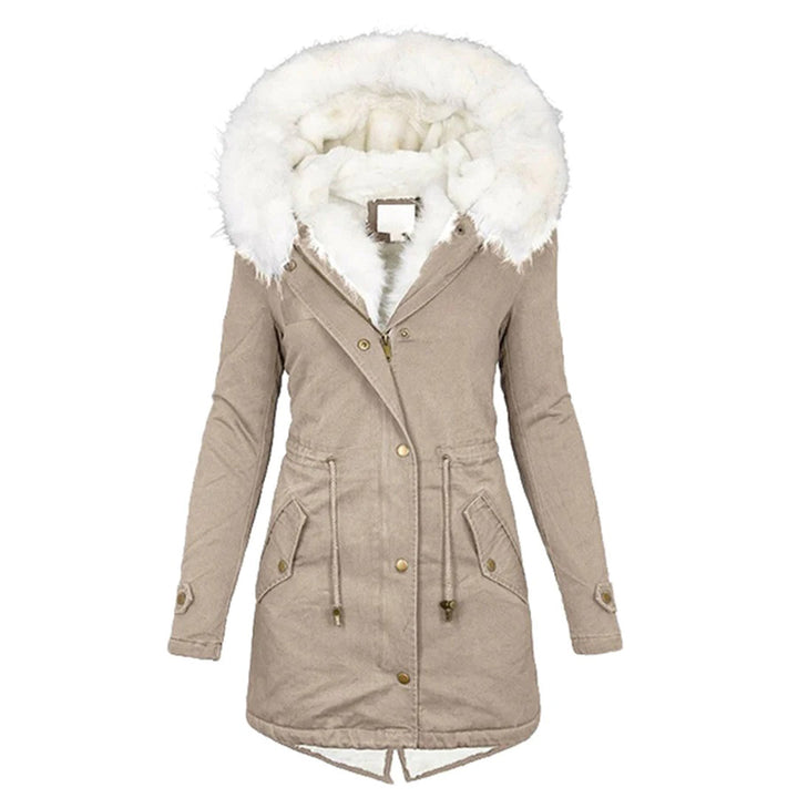 W&W Mode | Gepolsterte Winterjacke Mit Fell Für Damen