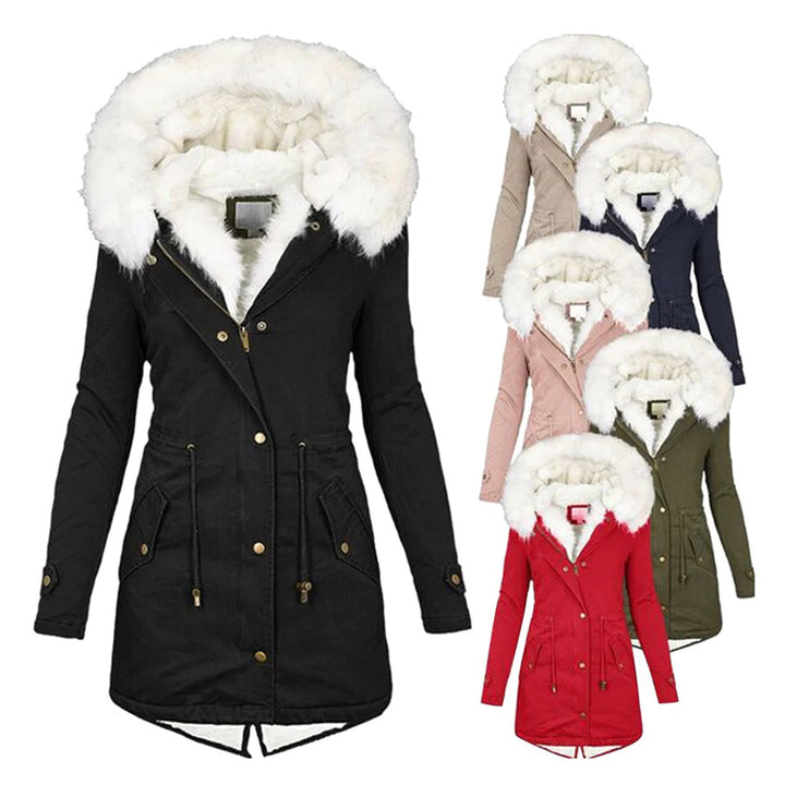 W&W Mode | Gepolsterte Winterjacke Mit Fell Für Damen