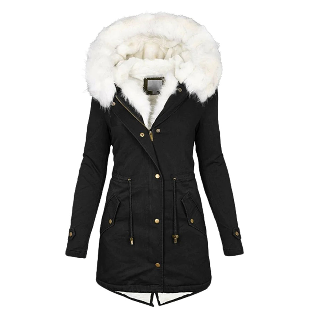 W&W Mode | Gepolsterte Winterjacke Mit Fell Für Damen