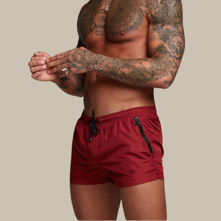 W&W Mode | Badeshorts Schnell trocknende kurze Shorts mit Stretch für Herren
