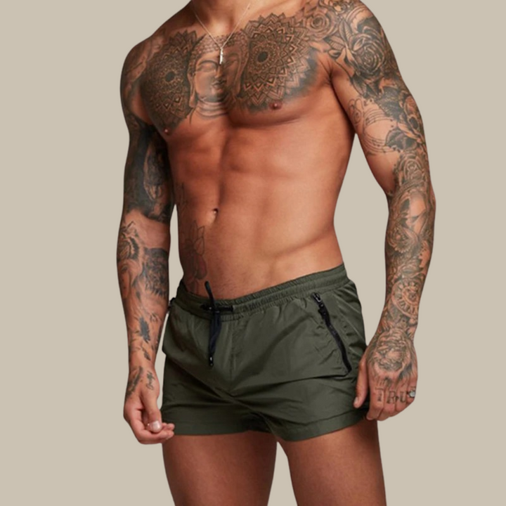 W&W Mode | Badeshorts Schnell trocknende kurze Shorts mit Stretch für Herren
