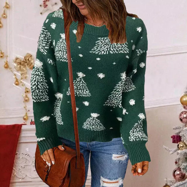W&W Mode | Weihnachten Lässiger Strickpullover