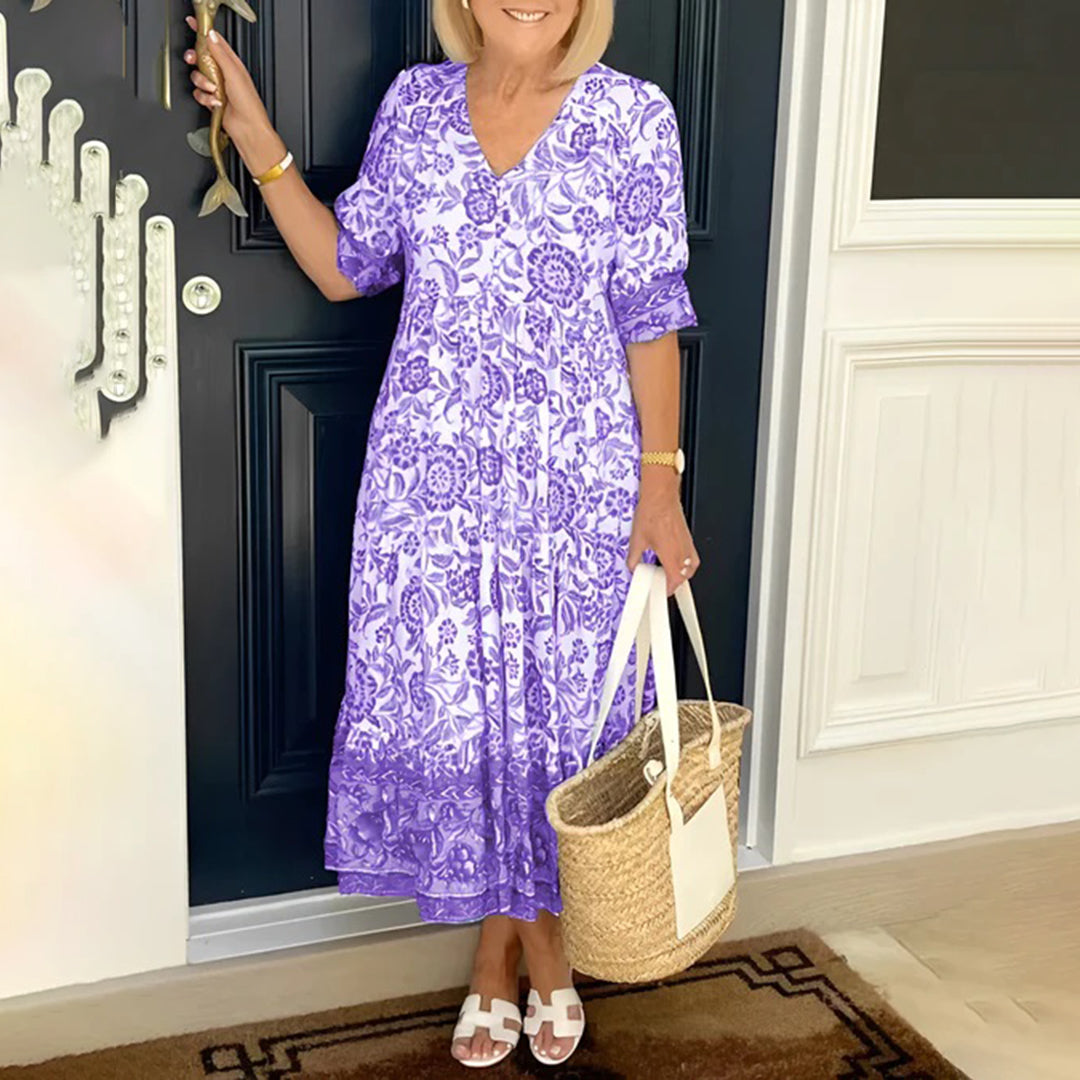 W&W Mode | Elegantes Kleid Mit V-ausschnitt