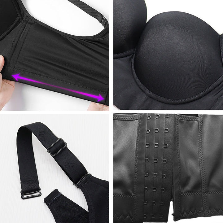 Damen-Push-up-BH mit glättendem Rückenteil