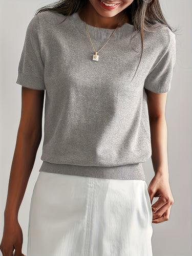 W&W Mode | Stilvolles Strick T-shirt Für Damen